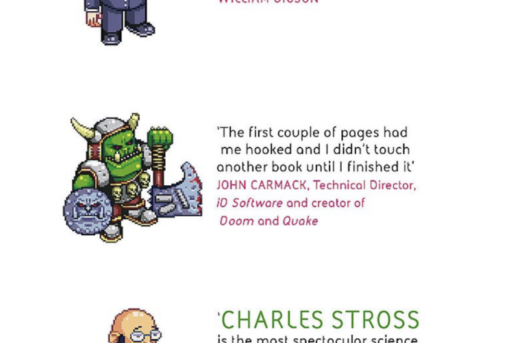 Halting State by Charles Stross is fun for gamers