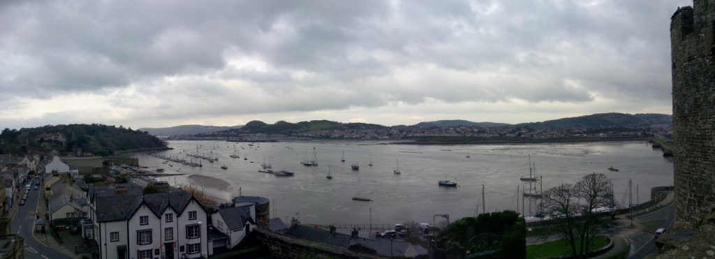 Panorama from a Conwy turret.