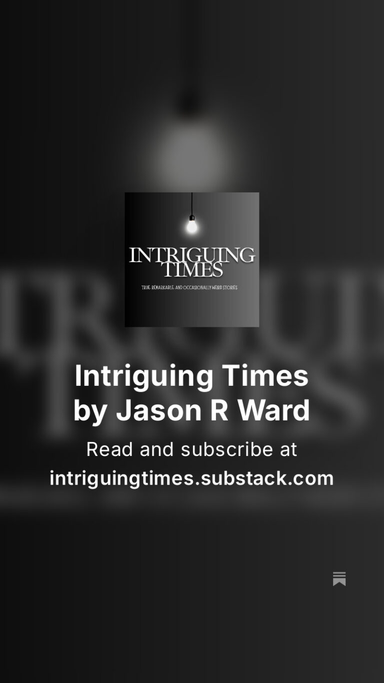 The Intriguing Times Substack is now live!