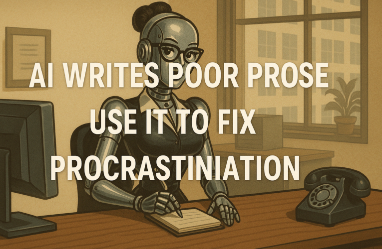 AI Writes Poor Prose – Use It To Fix Procrastination