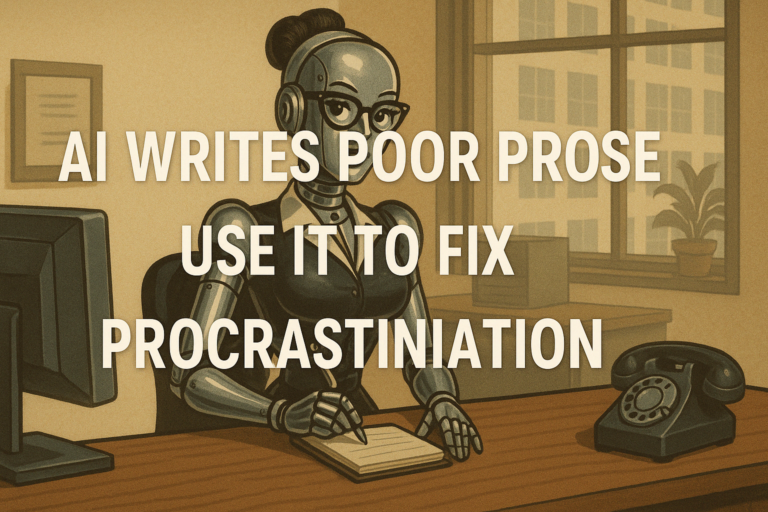 AI Writes Poor Prose – Use It To Fix Procrastination