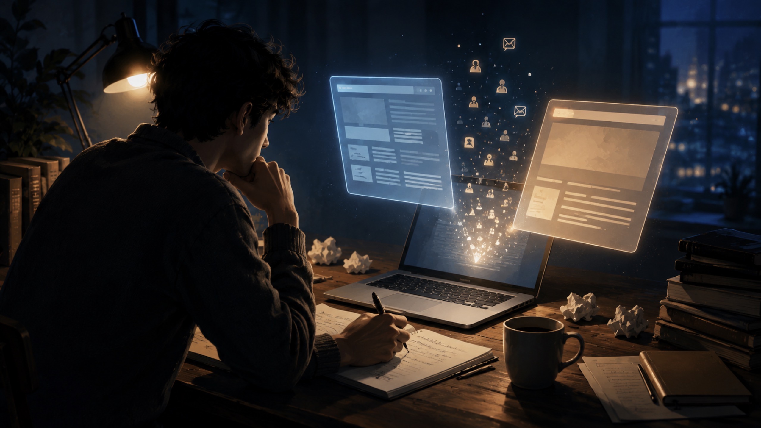 A writer comparing Medium and Substack while trying to find readers online