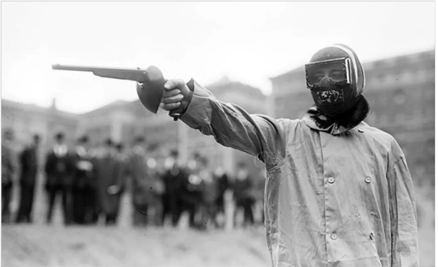 Olympics pistol duelling